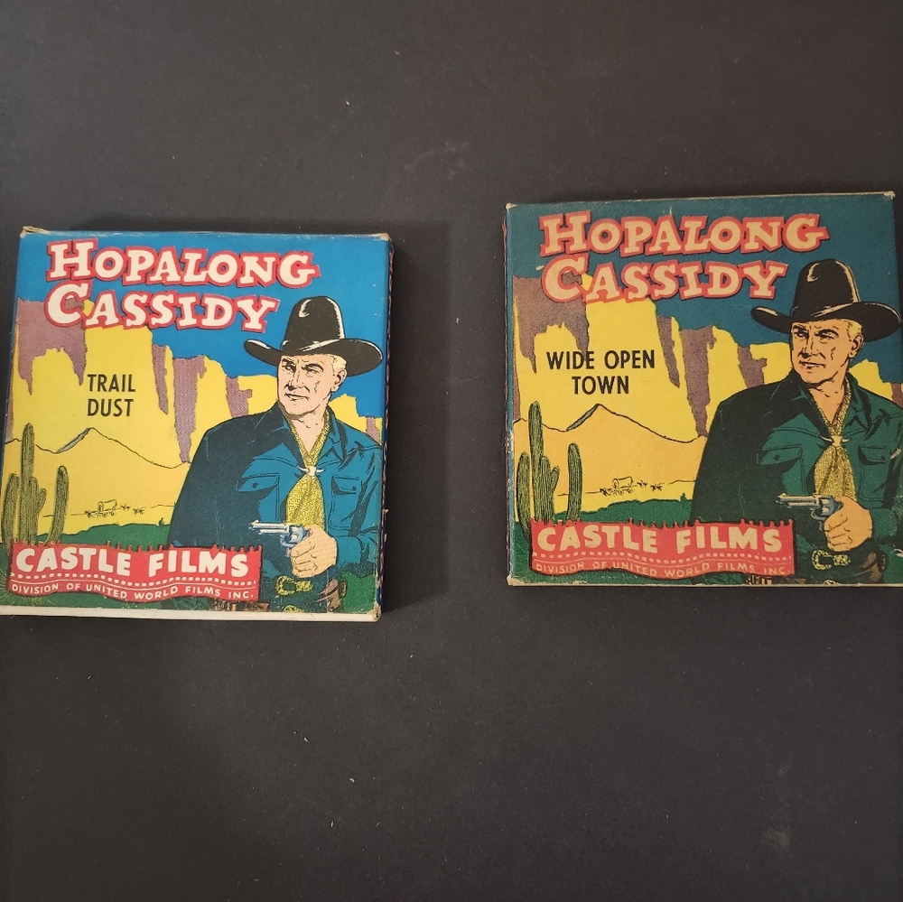 Hopalong Cassidy Home 8 Mm Tapes - Blue and Red